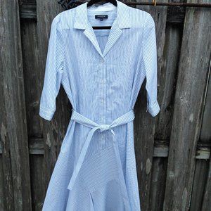 Lafayette 148 New York Casimir Dominique Dress Asymmetrical hem Large